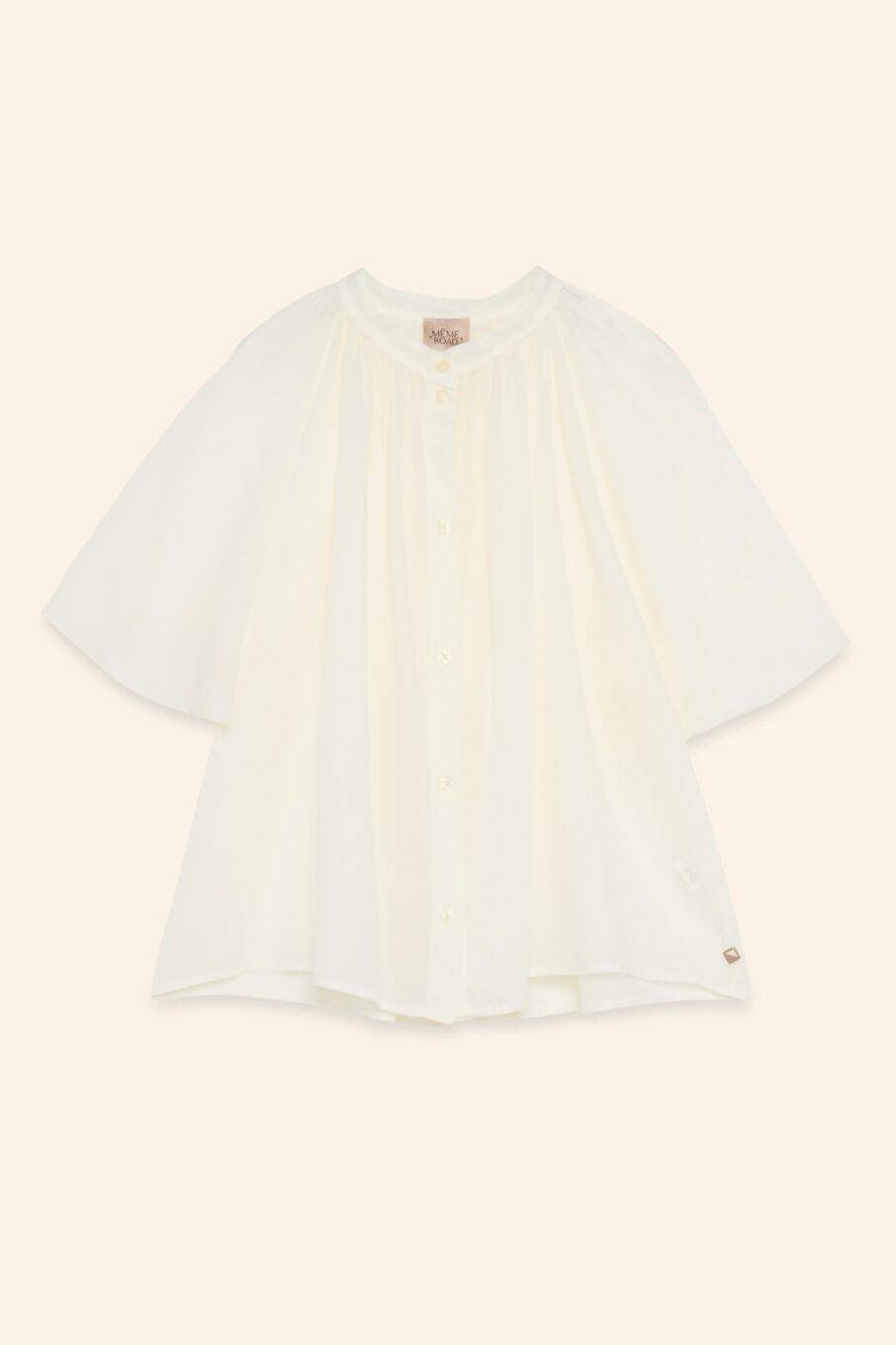 Chemise oversize en mousseline de coton